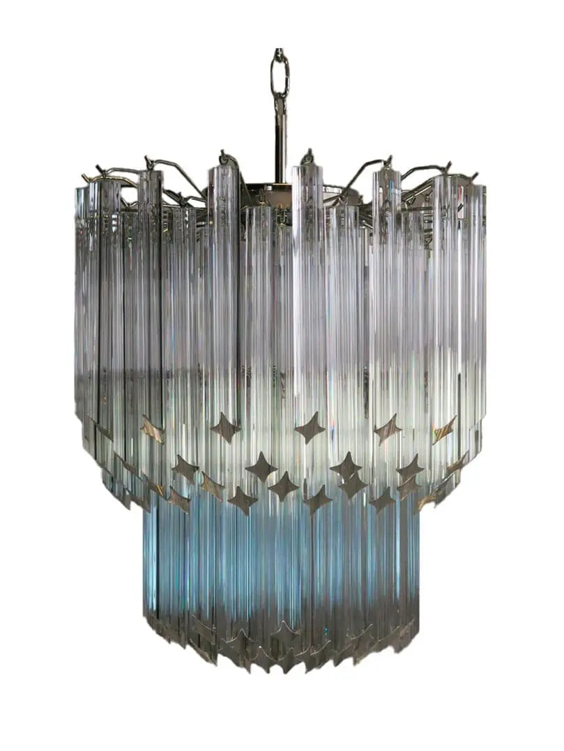 Murano Chandelier – 107 prisms – Transparent – Oasislives