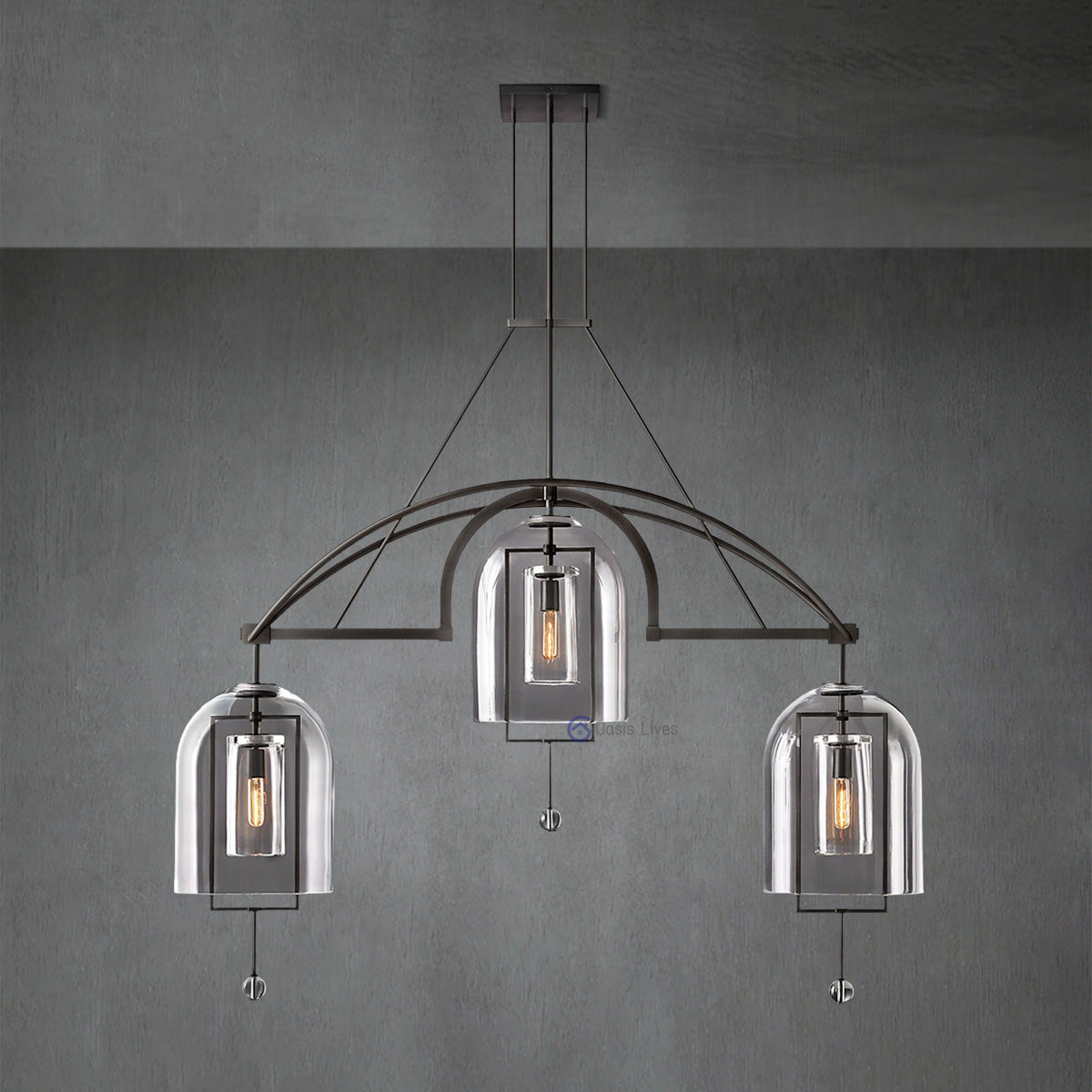 Fulcrum Round Grand Chandelier 61"