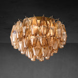 Chiara Smoke Glass Flushmount