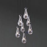 Modern Raindrop Chandelier Round / Rectangluar For Living Room Dinning Room