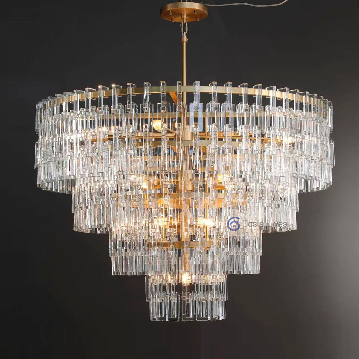 Marin 4-Tier Round Chandelier 48"