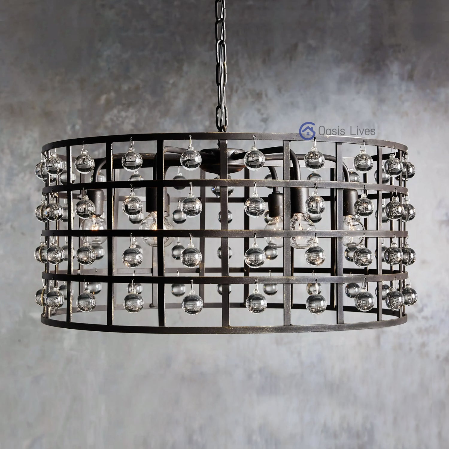 La Catigo Round Chandelier - Oasislives