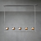 Boule Cristal Linear Chandelier D48"(Smoke)