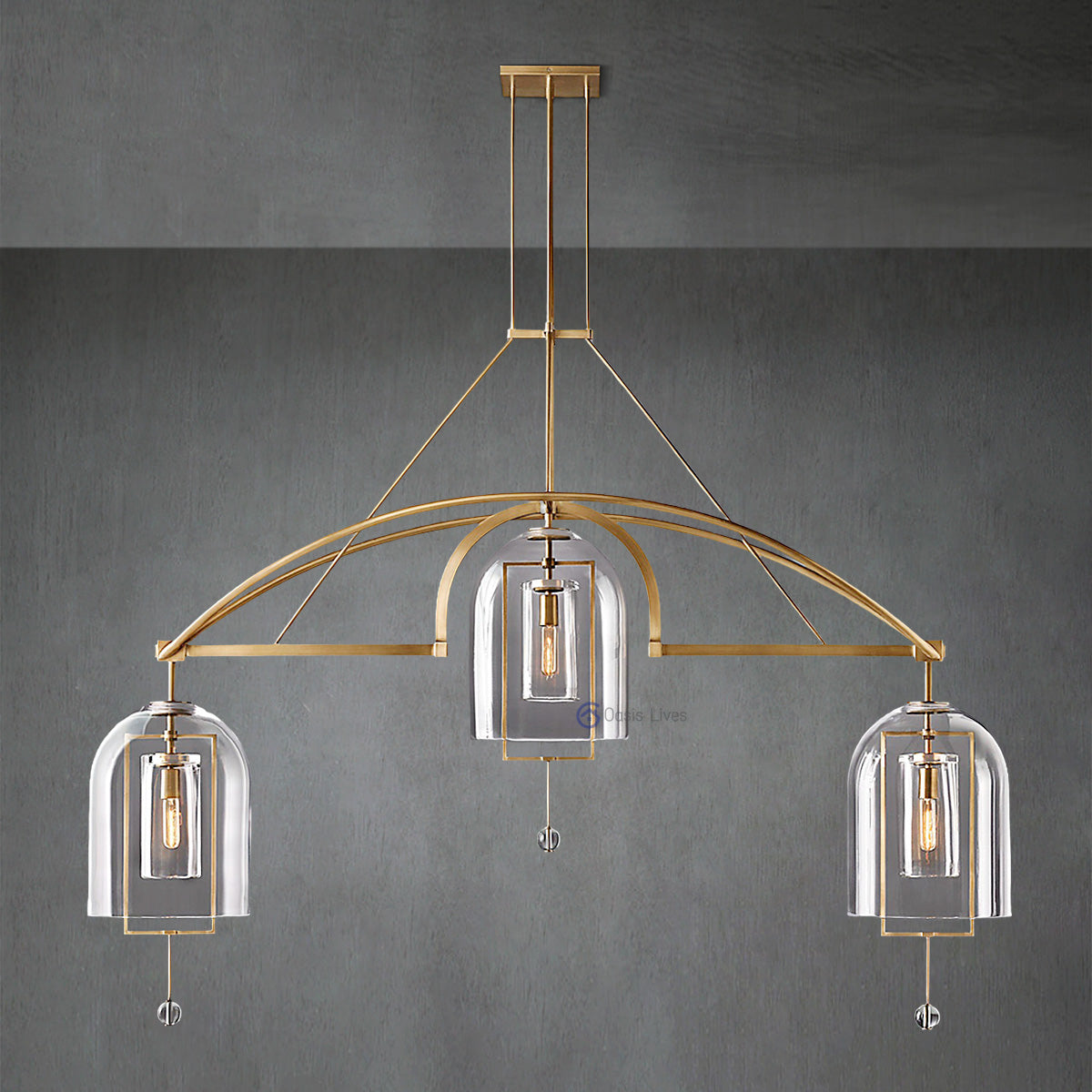 Fulcrum Grand Linear Chandelier 85"