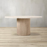 Byron Emperador Round Dining Table