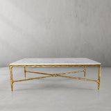 Thaddeus Rectangle Marble Coffee Table