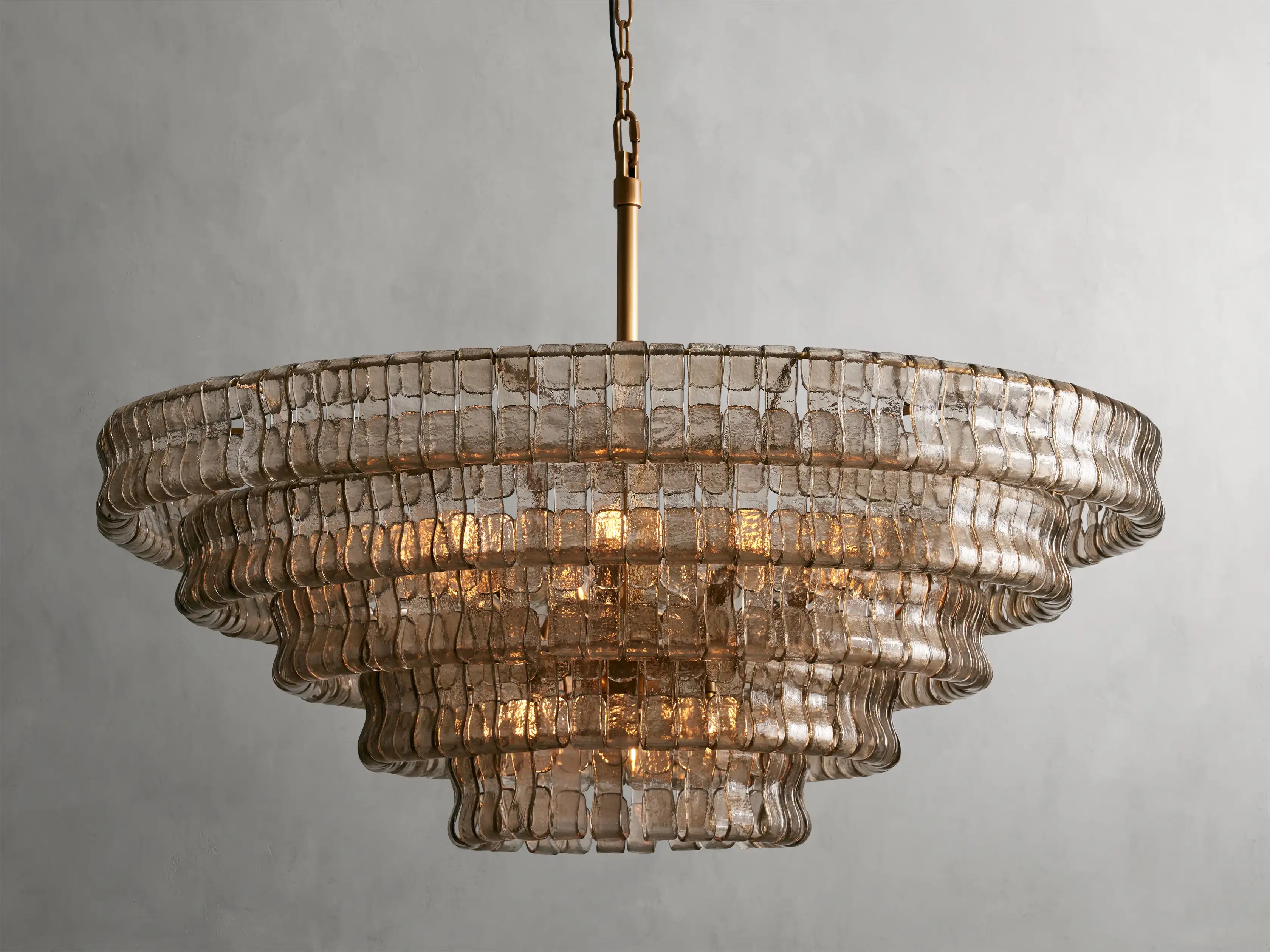 Amor 4-Tier Glass Round Chandelier 36" - Oasislives