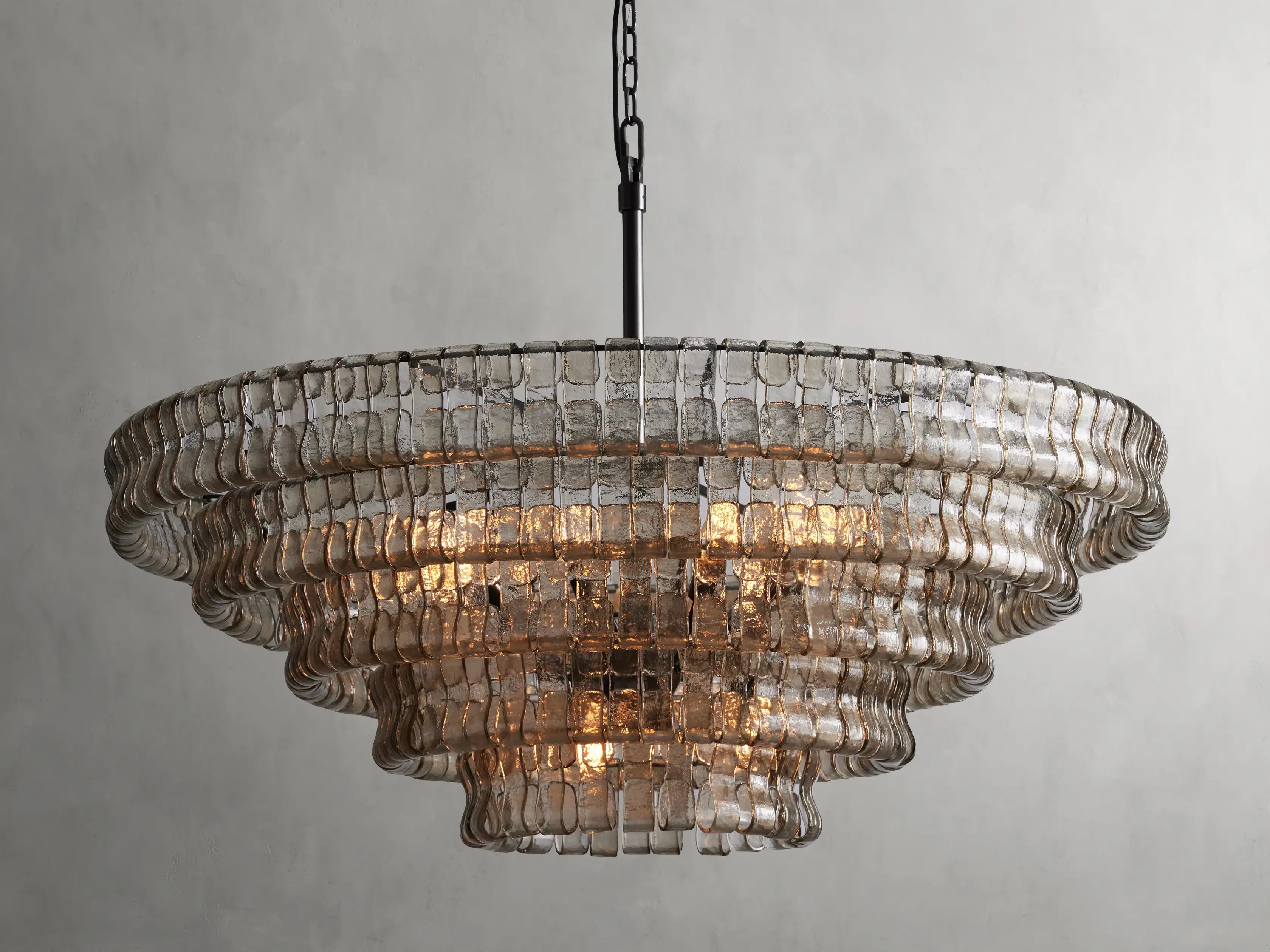 Amor 4-Tier Glass Round Chandelier 36" - Oasislives