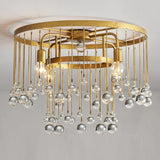 Aubrey Crystal Ball Flushmount - Oasislives