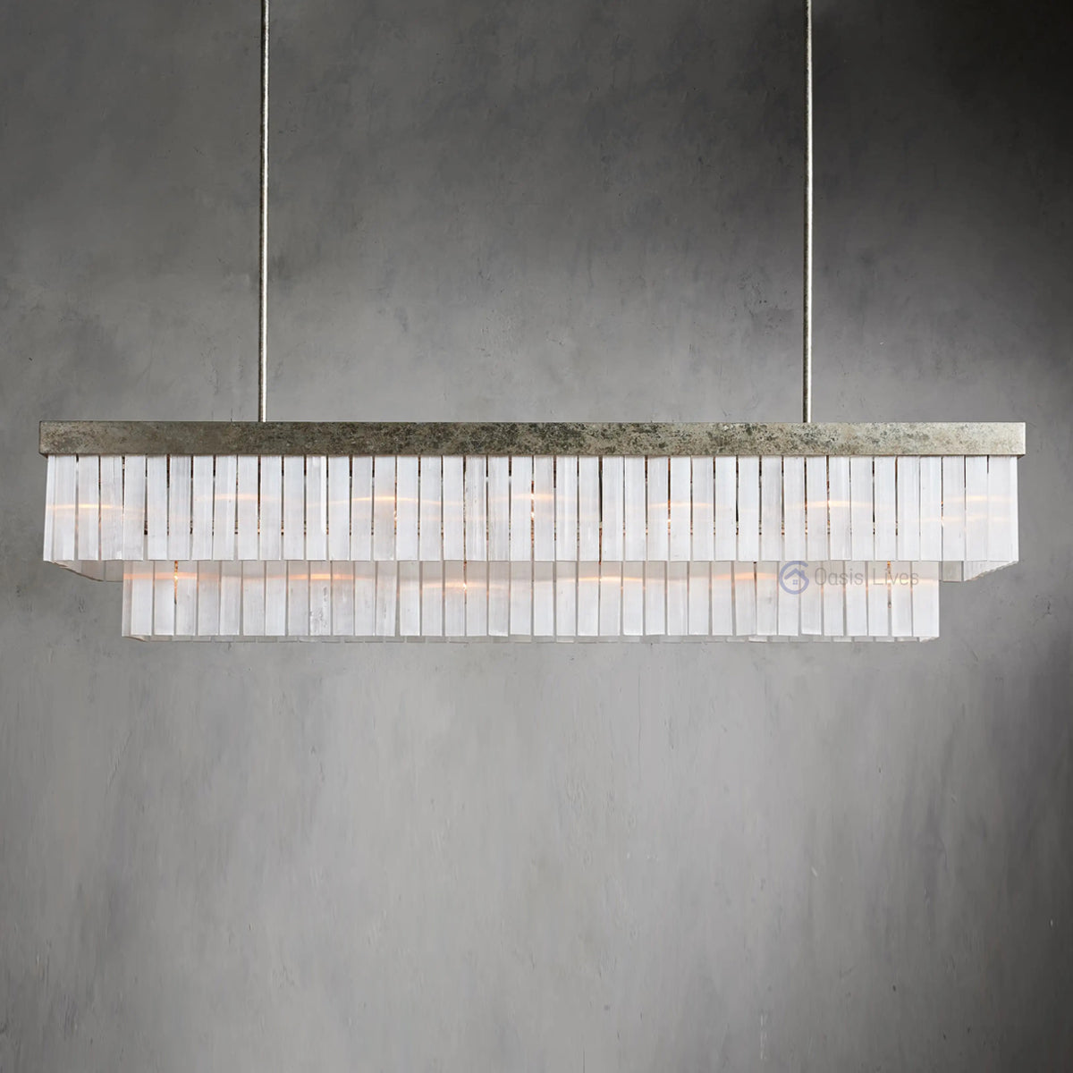 Carmen Rectangular Chandelier 49" 59" - Oasislives