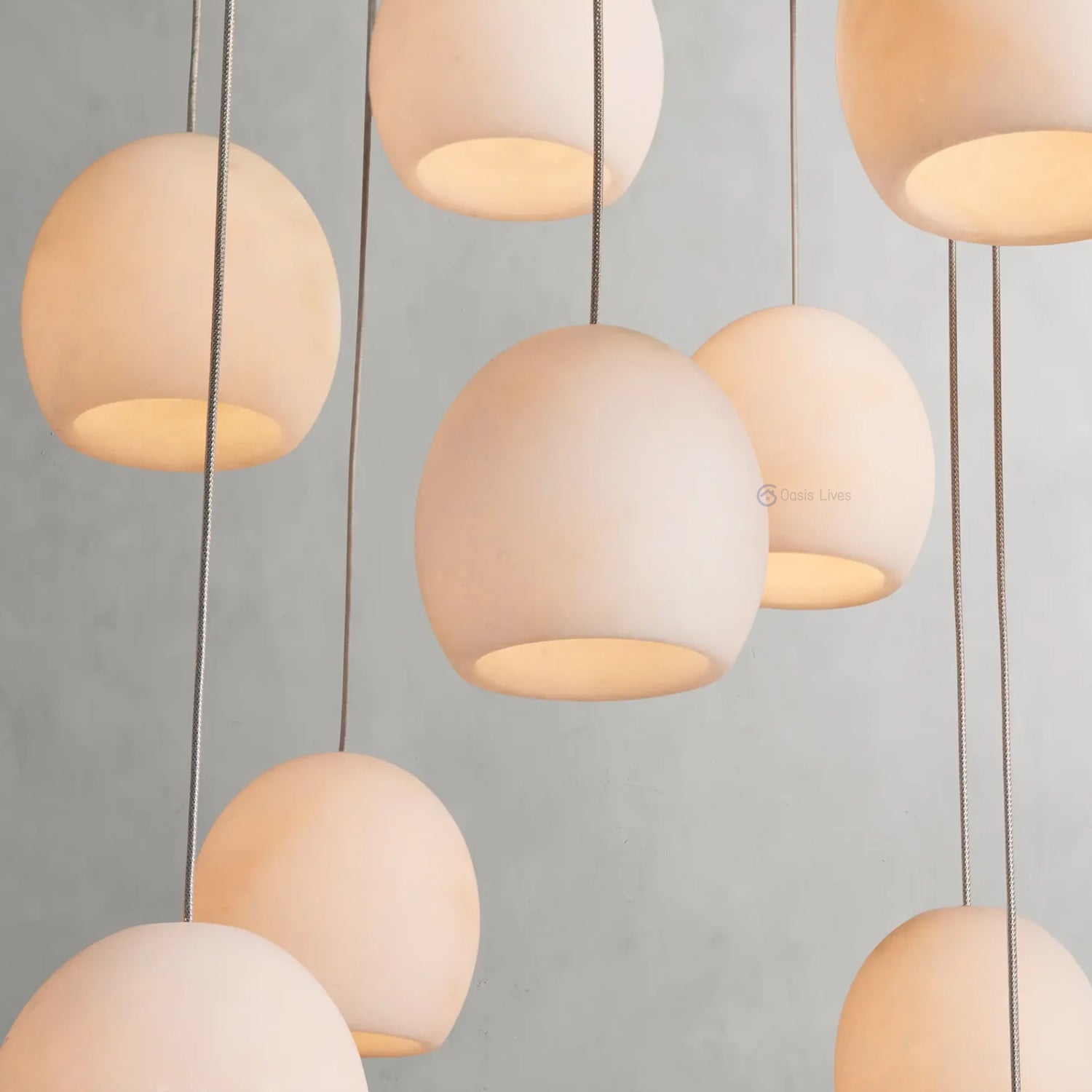 Arica Alabaster Linear Chandelier – Oasislives