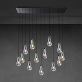 Raindrop Rectangular Chandelier D54" for Dining Room