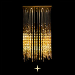 Echo Layered Rectangular Chandelier - Oasislives