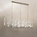 Custom Size Pezzo Crystal Long Chandelier L70''