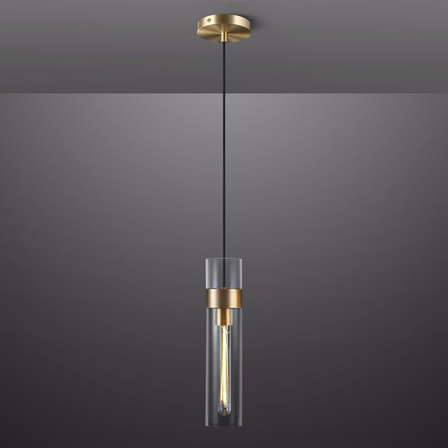 Modern Glass Brass Pendant Lights Kitchen Island - Fast Delivery-1-Luxehomezone