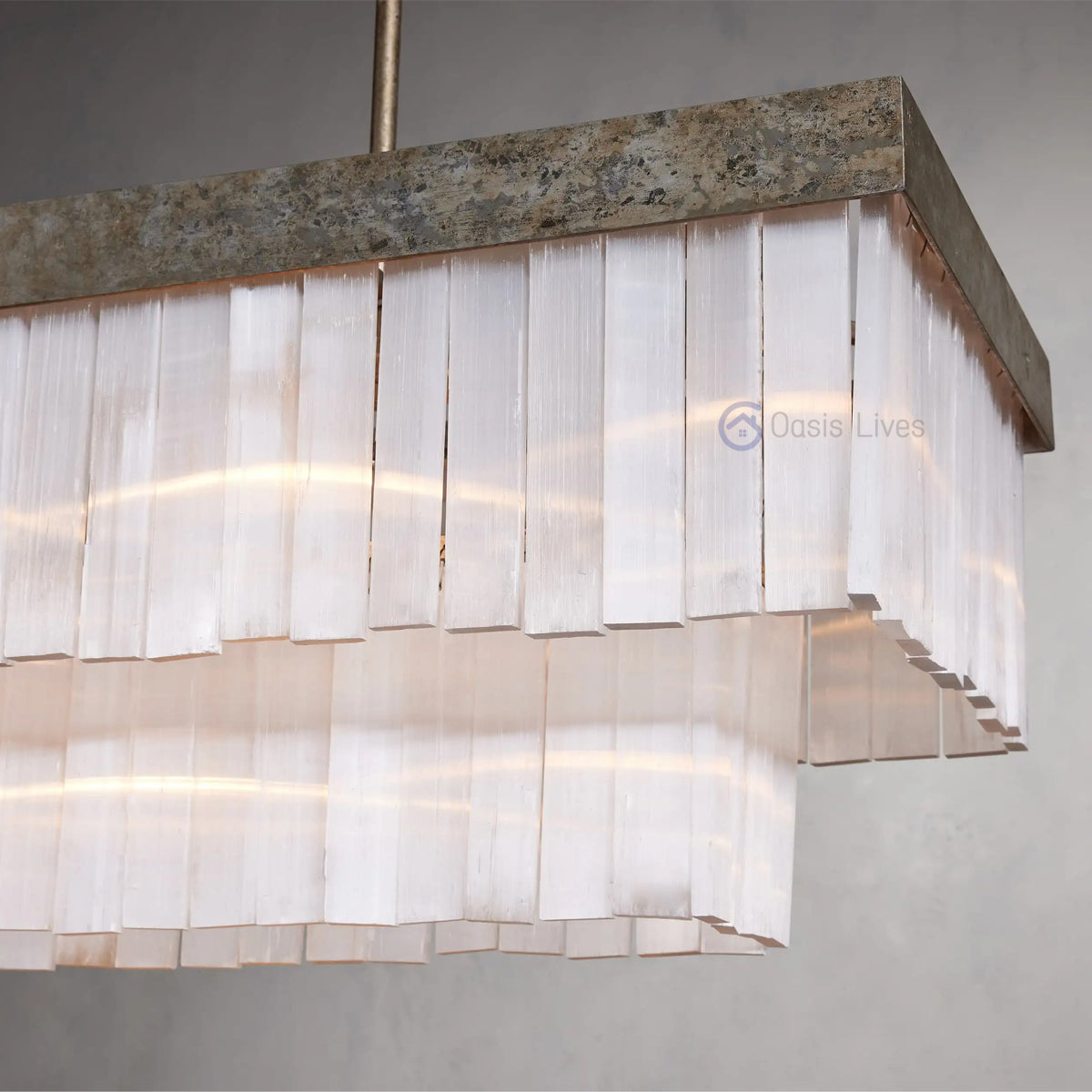 Carmen Rectangular Chandelier 49" 59" - Oasislives