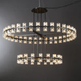 Arcachona Led Round Two-Tier Chandelier For Crystal Cup 60"