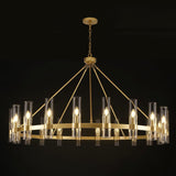 Farmhouse Wagon Wheel Chandelier 60" 70" - Fast Delivery-1-Luxehomezone