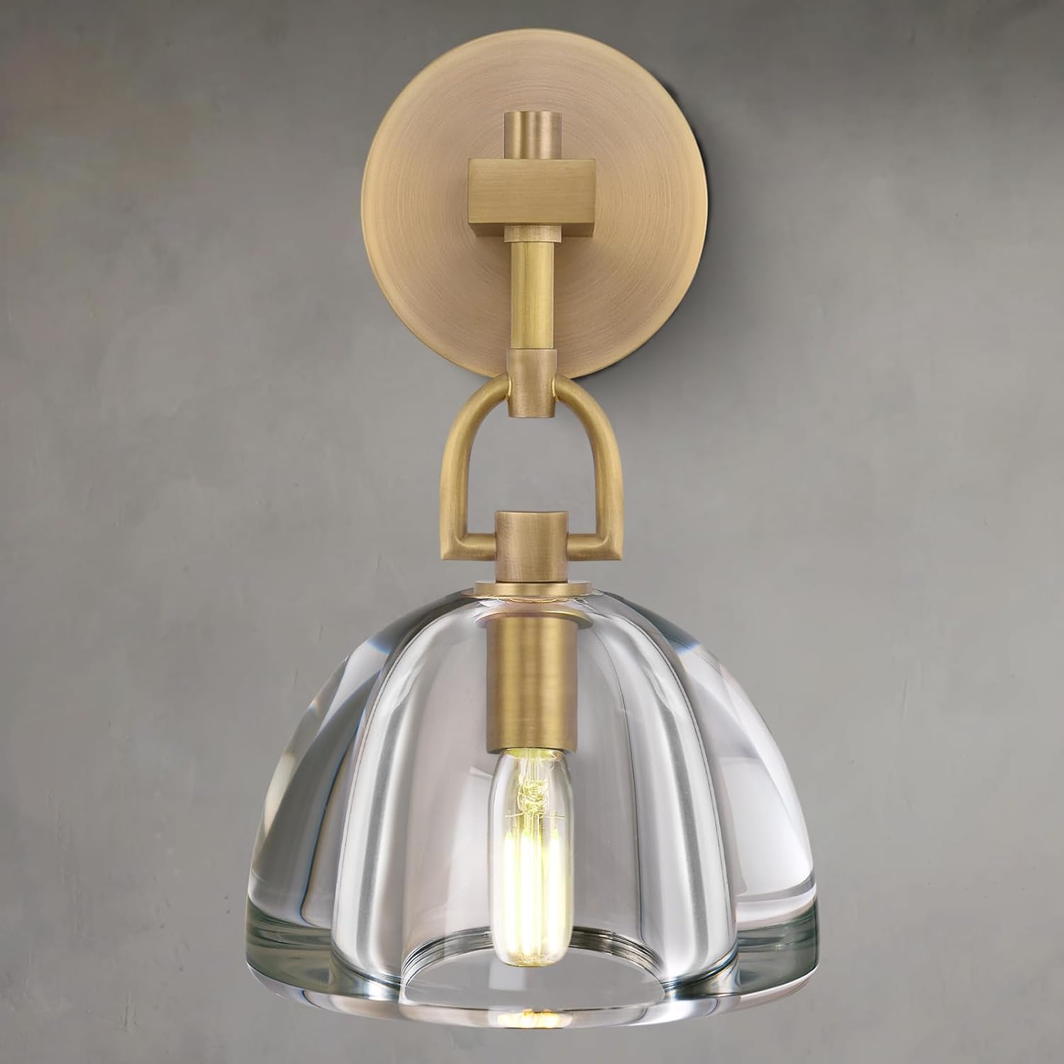 Botanist Cloche Crystal Wall Sconce