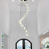 Large LED Pendant Chandeliers with Crystal Bubble Ball - Fast Delivery-1-Luxehomezone
