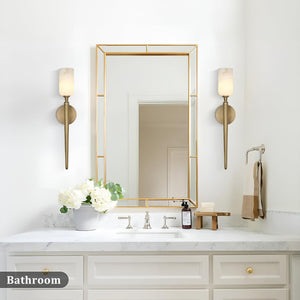 Modern Alabaster Wall Sconces - Fast Delivery-1-Luxehomezone