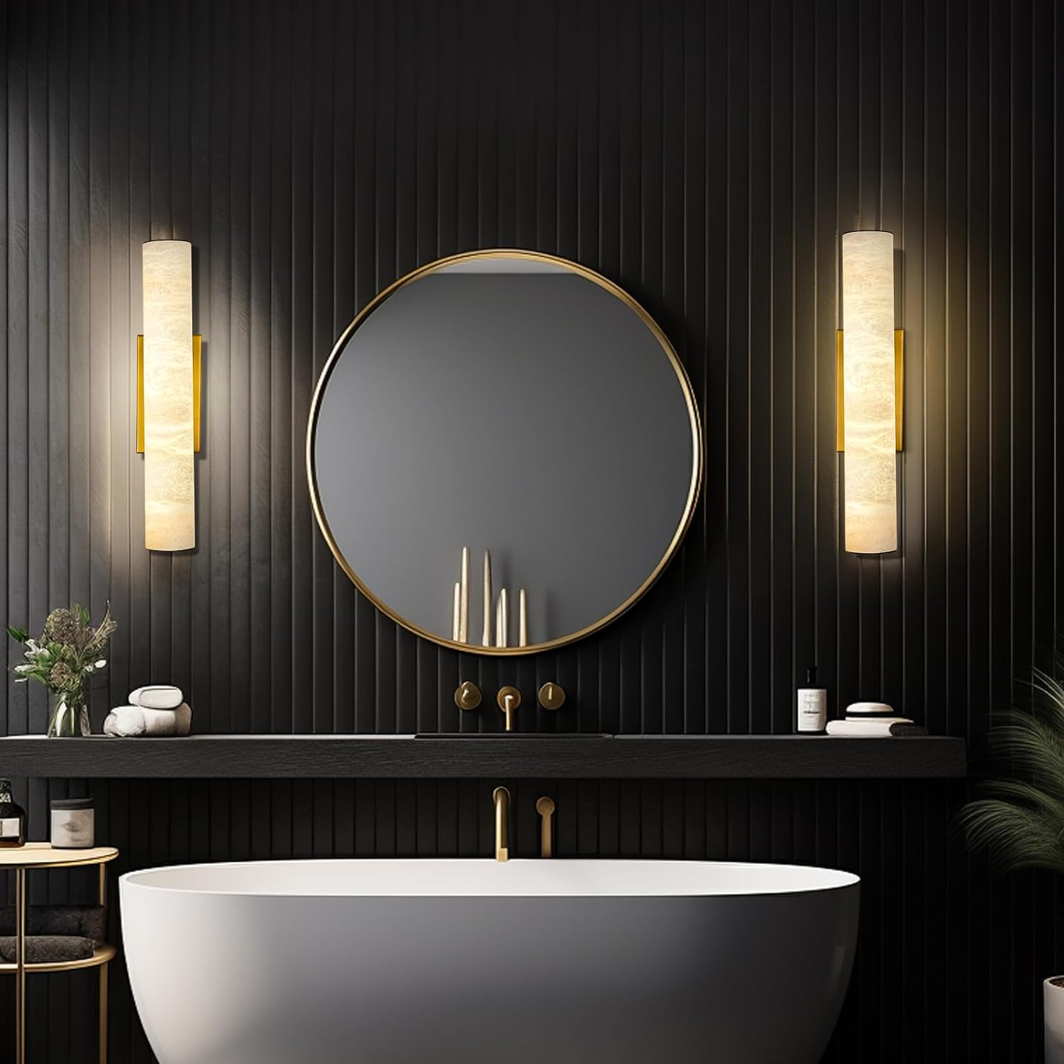 Spanish Natural Marble Sconces - Fast Delivery-1-Luxehomezone