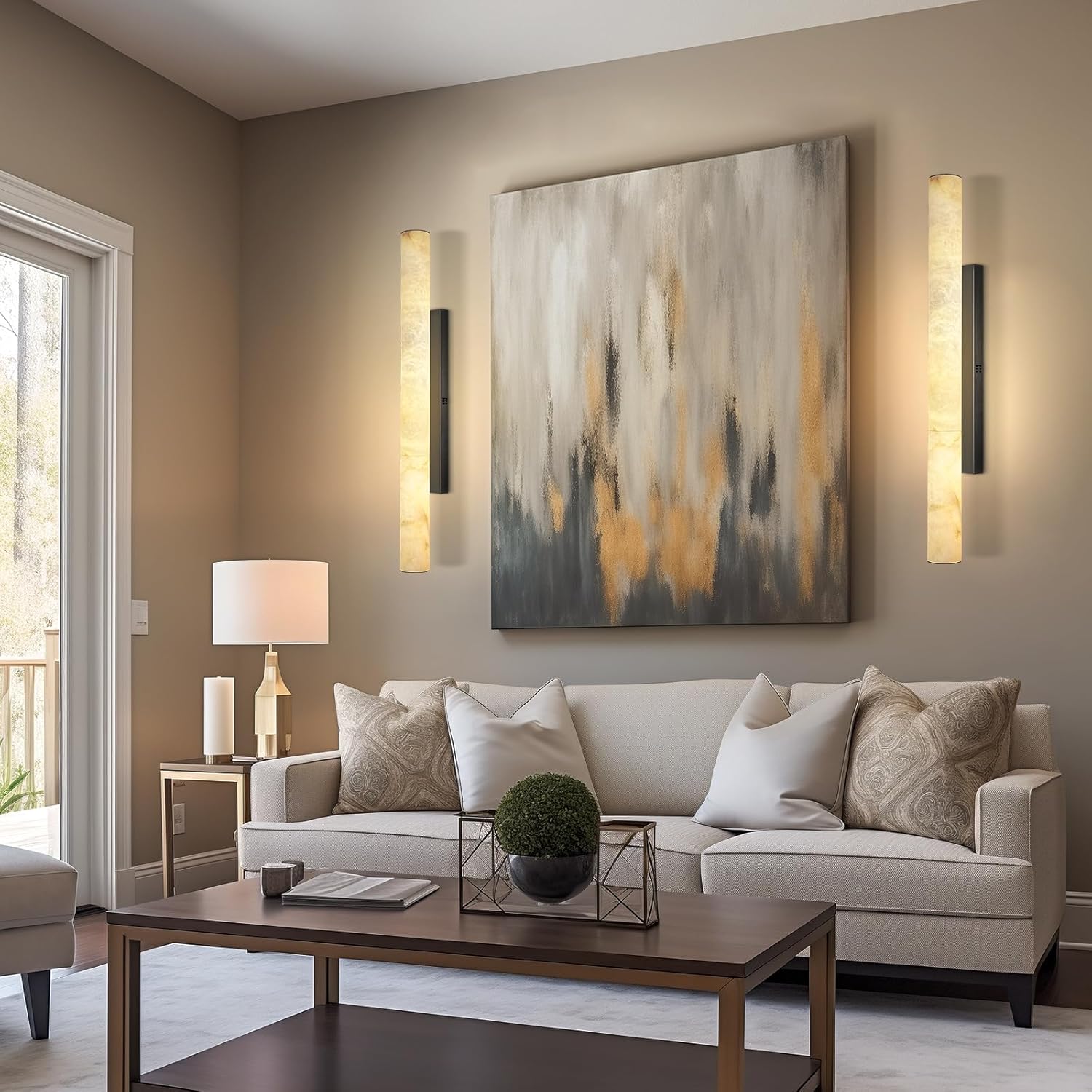 Spanish Natural Marble Sconces - Fast Delivery-1-Luxehomezone