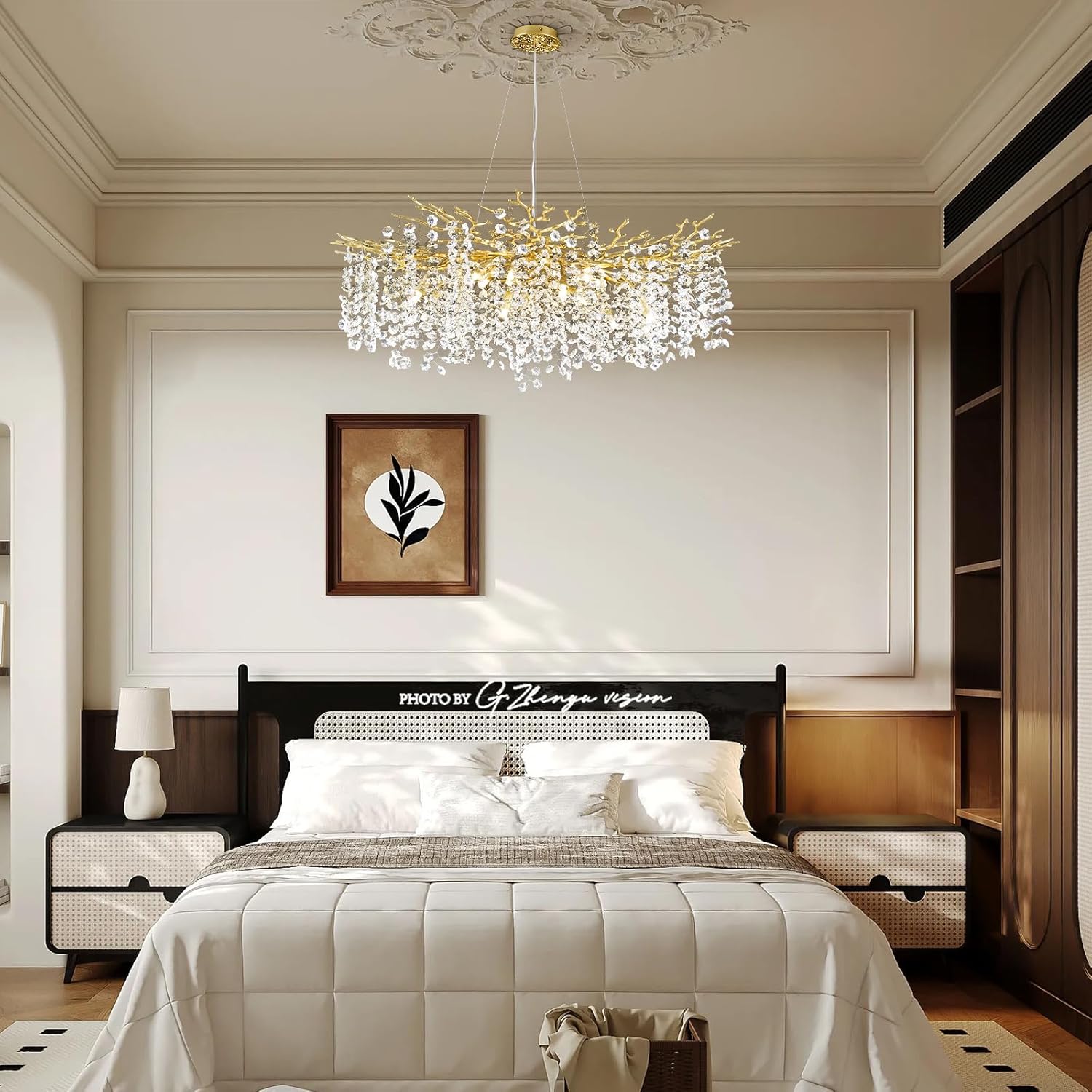 Tree Branch Chandelier for Dining Room L55in - Fast Delivery-1-Luxehomezone