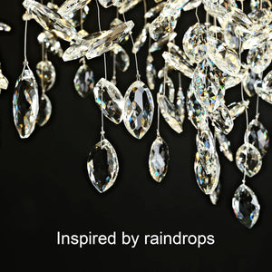 Sliver Tree Branch Rectangular Chandelier - Fast Delivery-1-Luxehomezone