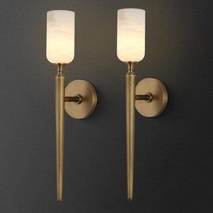 Modern Alabaster Wall Sconces - Fast Delivery-1-Luxehomezone