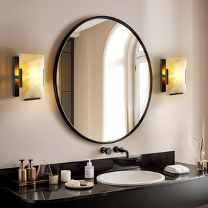 Alabaster Wall Sconces, Modern Marble Stone Sconces Wall Lighting - Fast Delivery-1-Luxehomezone