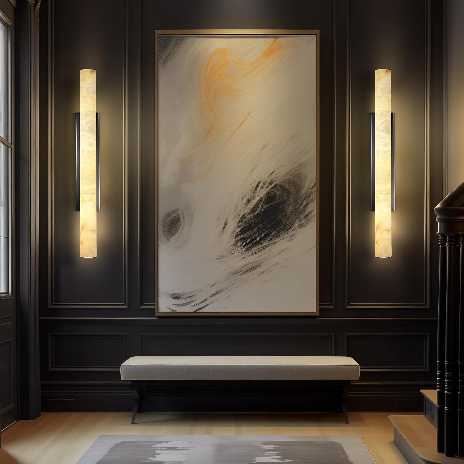 Spanish Natural Marble Sconces - Fast Delivery-1-Luxehomezone