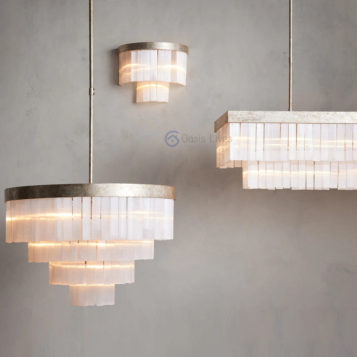 Carmen Rectangular Chandelier 49" 59" - Oasislives