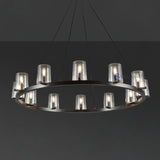 Pauilly Glass Shade Chandelier for Living Room, Bedroom, Dining Room