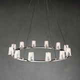 Pauilly Glass Shade Chandelier for Living Room, Bedroom, Dining Room