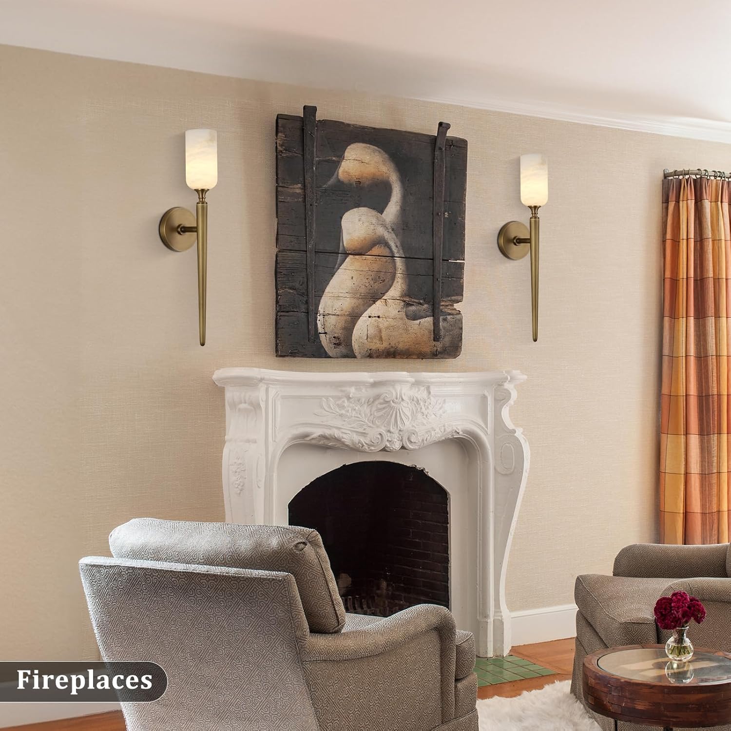 Modern Alabaster Wall Sconces - Fast Delivery-1-Luxehomezone