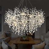 Round Silver Tree Branche Chandelier48" - Fast Delivery-1-Luxehomezone