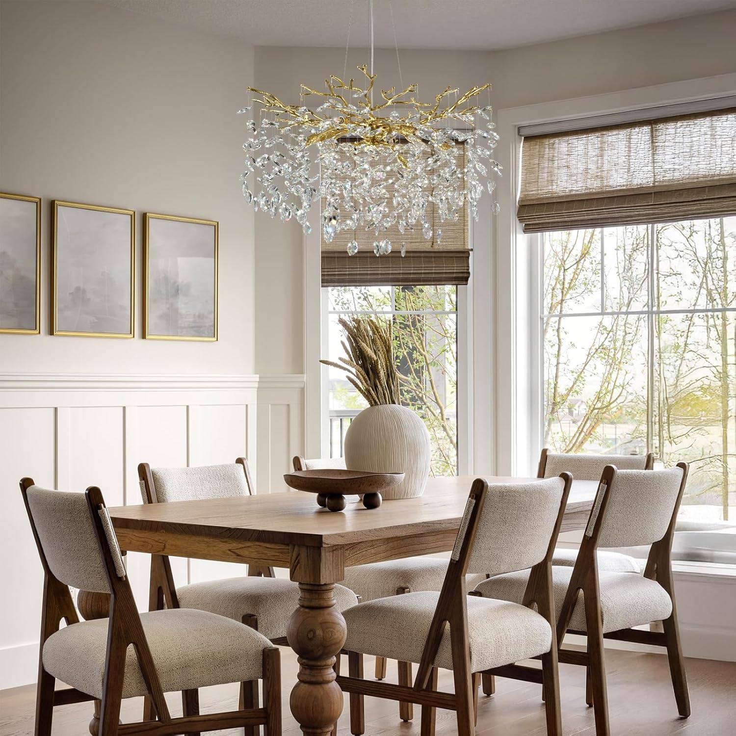 Solara Rectangular Tree Branch Chandelier 21" 30" 40" Tree Branch