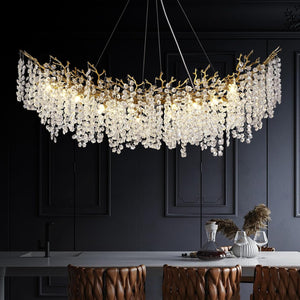 Tree Branch Chandelier for Dining Room L55in - Fast Delivery-1-Luxehomezone