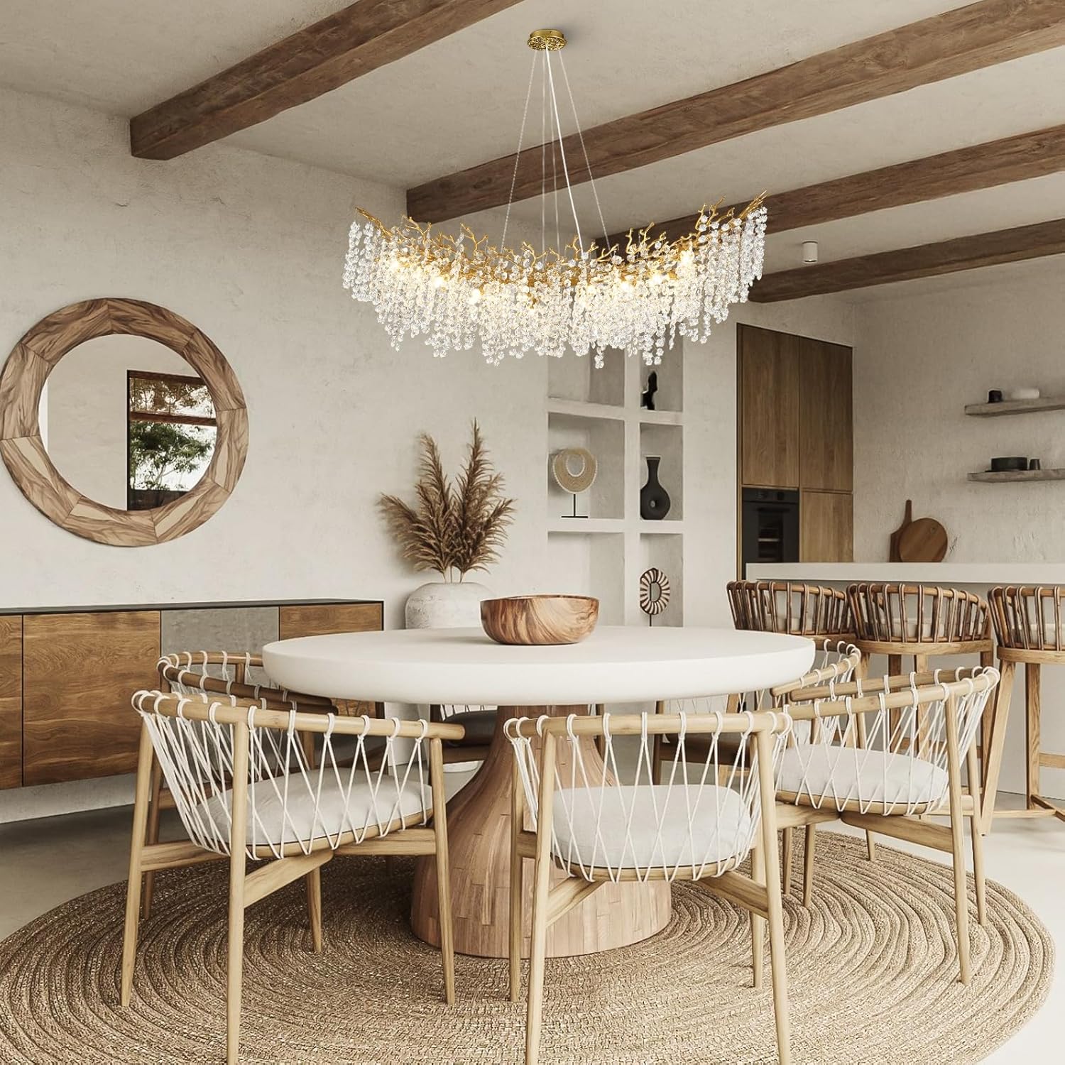 Tree Branch Chandelier for Dining Room L55in - Fast Delivery-1-Luxehomezone