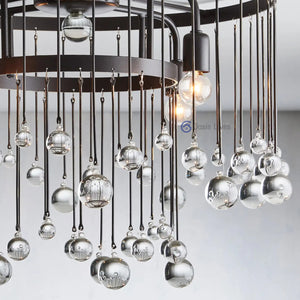 Aubrey Crystal Ball Flushmount - Oasislives