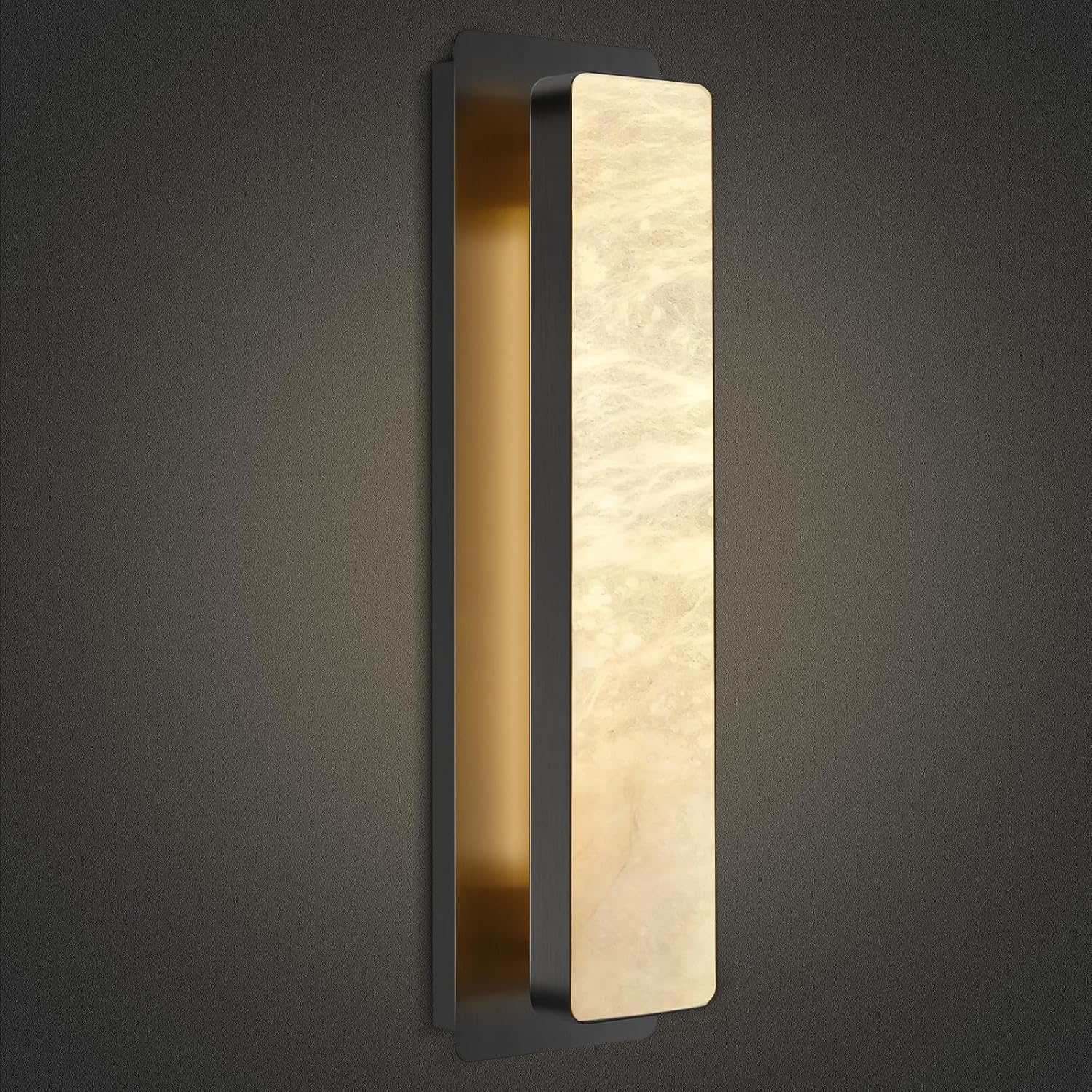 Alabaster Wall Sconces 20" - Fast Delivery-1-Luxehomezone