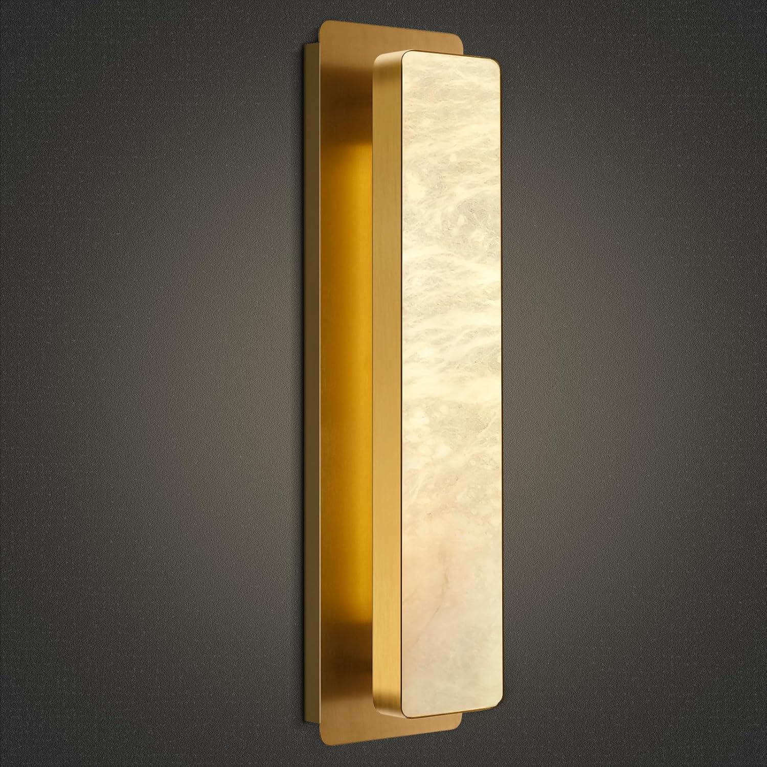 Alabaster Wall Sconces 20" - Fast Delivery-1-Luxehomezone