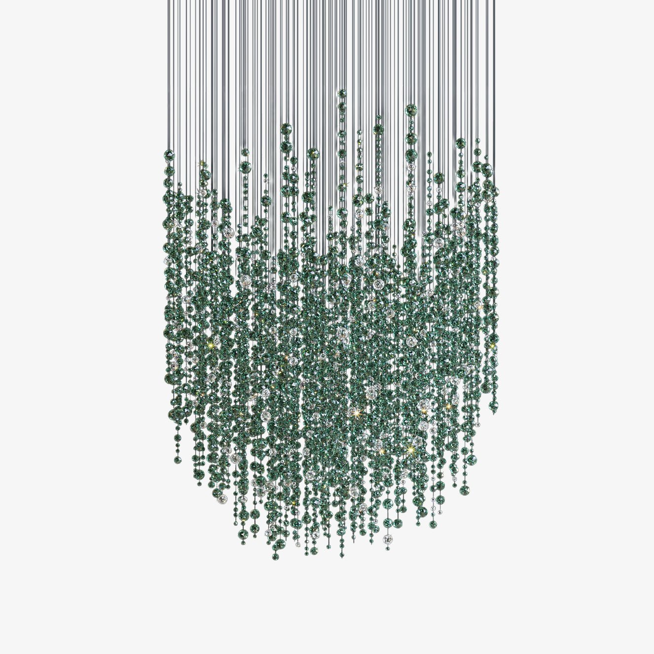 Emerald Rainfall Crystal Customize Chandelier