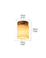 Modern G9 Luxury Cube Marble Semi-Flush Mount Ceiling Light