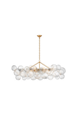 Talia Swirl Patterned Glass Orbs Chandelier