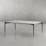 Thaddeus Rectangle Horn Marble Coffee Table