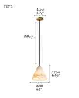 5 Sets of Cone Spanish Alabaster Shade Dome Ceiling Pendant Light Living room