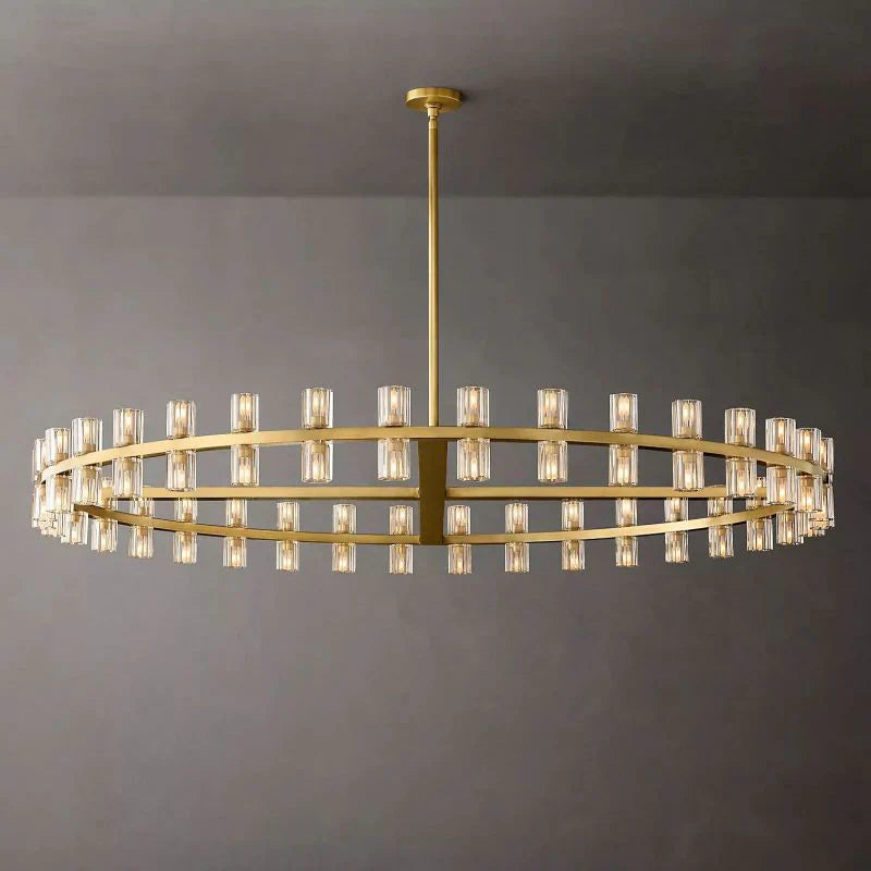 Arcachona Led Round Chandelier For Crystal Cup 36" 48" 60" 72"D