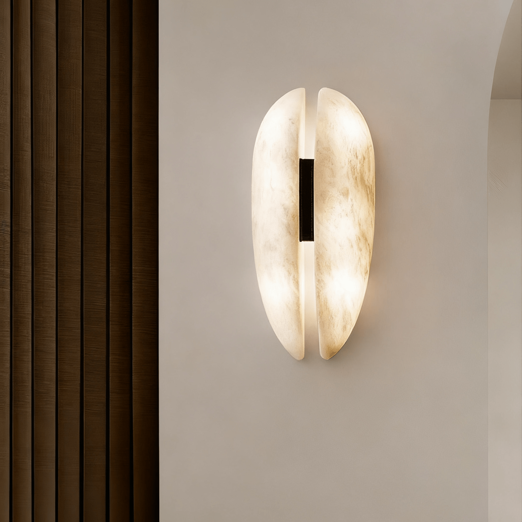 Alabaster Veil Wall Sconce